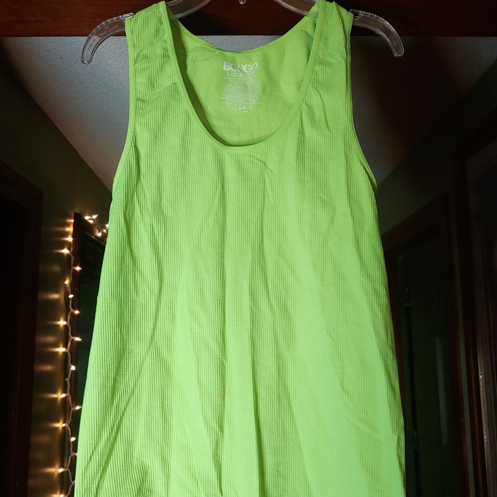 Neon green tank